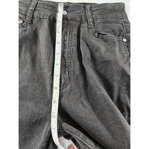 FashioNova Women's Five Pocket Skinny Jean-Black-SZ 7/8 - Picture 7 of 9